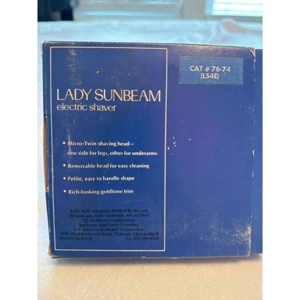 Vintage Lady Sunbeam‎ Electric Shaver Razor LS-4E Blue/Green WORKS